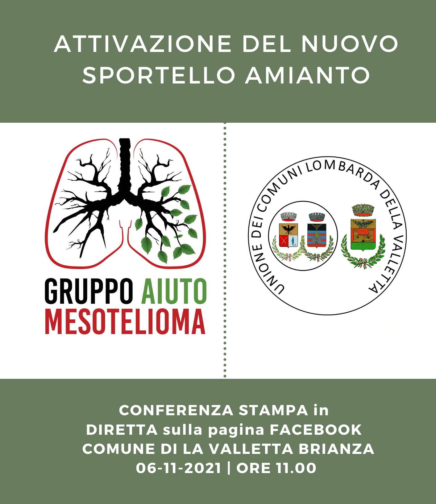 Immagine: attivazione sportello amianto UV GAM