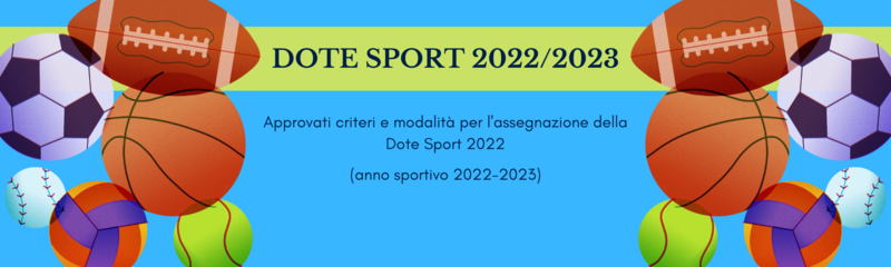 Dote sport 2022/2023 - criteri e modalità